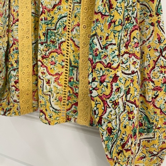 Anthropology Pilcro Pintuck Peasant Blouse, Size XS - Picture 9 of 13